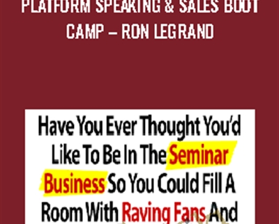 Platform Speaking & Sales Boot  Camp